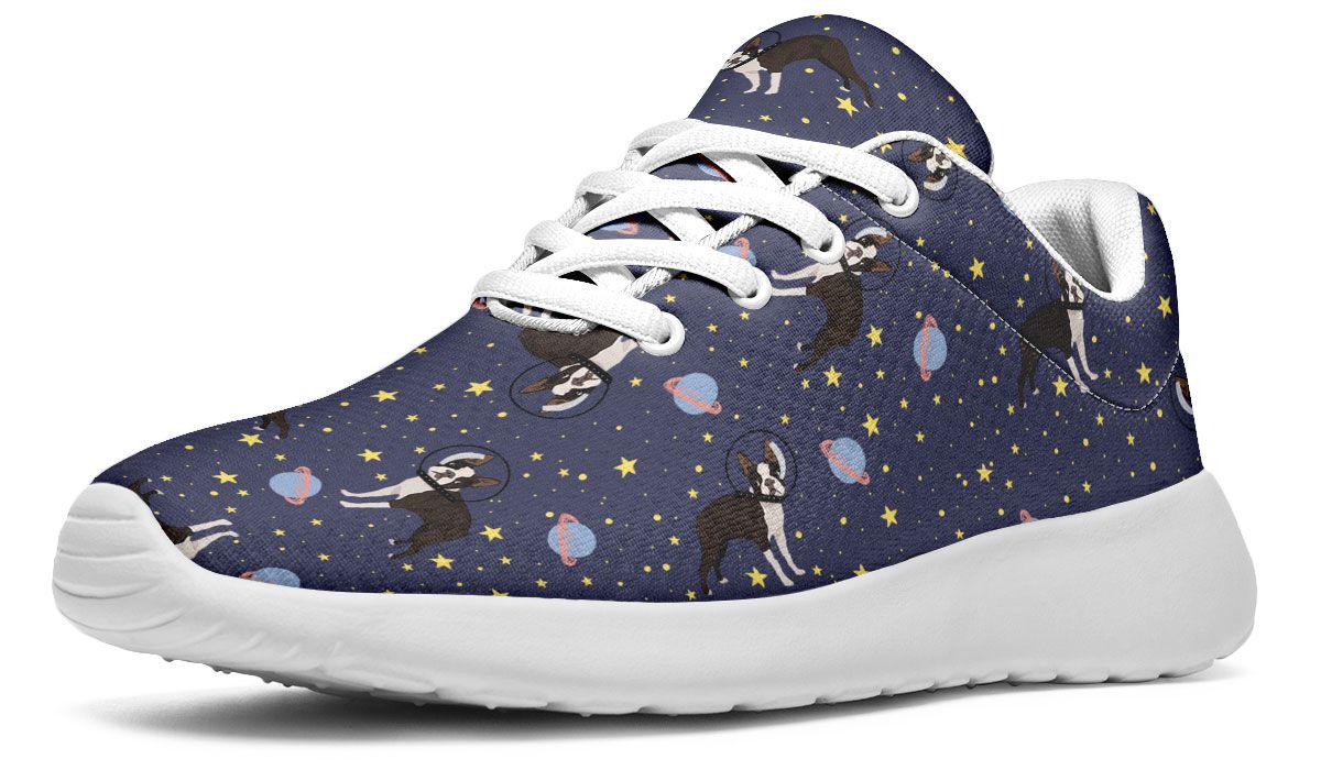 Space Boston Terrier Sneakers