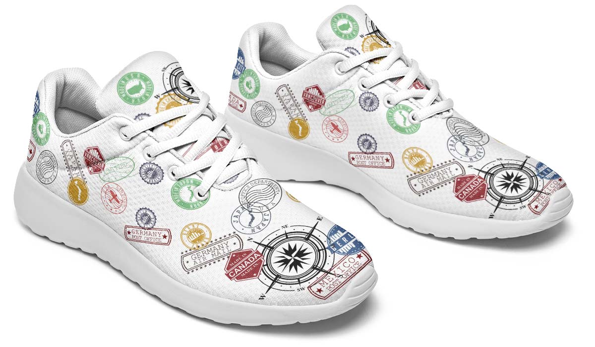 Travel Stamps Sneakers