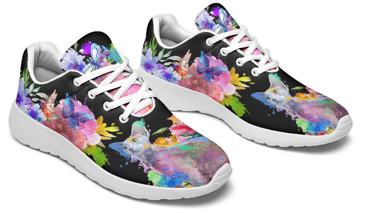 Watercolor Oriental Sneakers