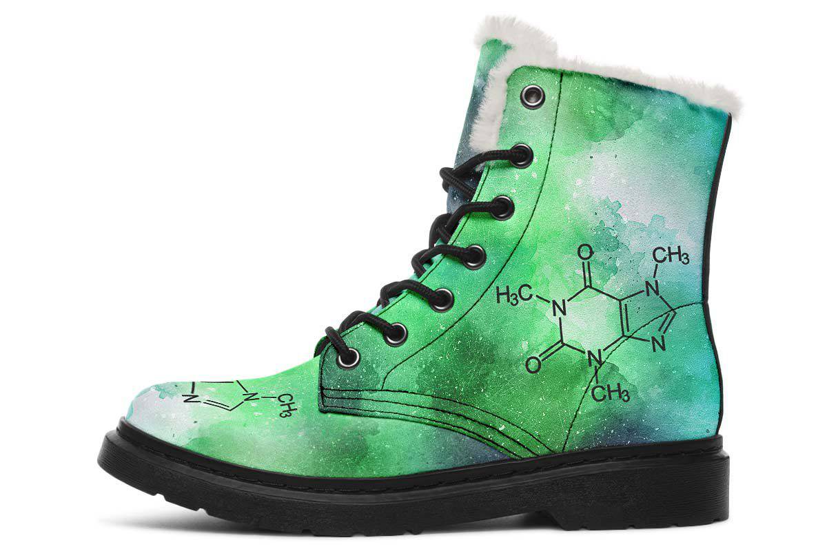 Caffeine Molecule Winter Boots
