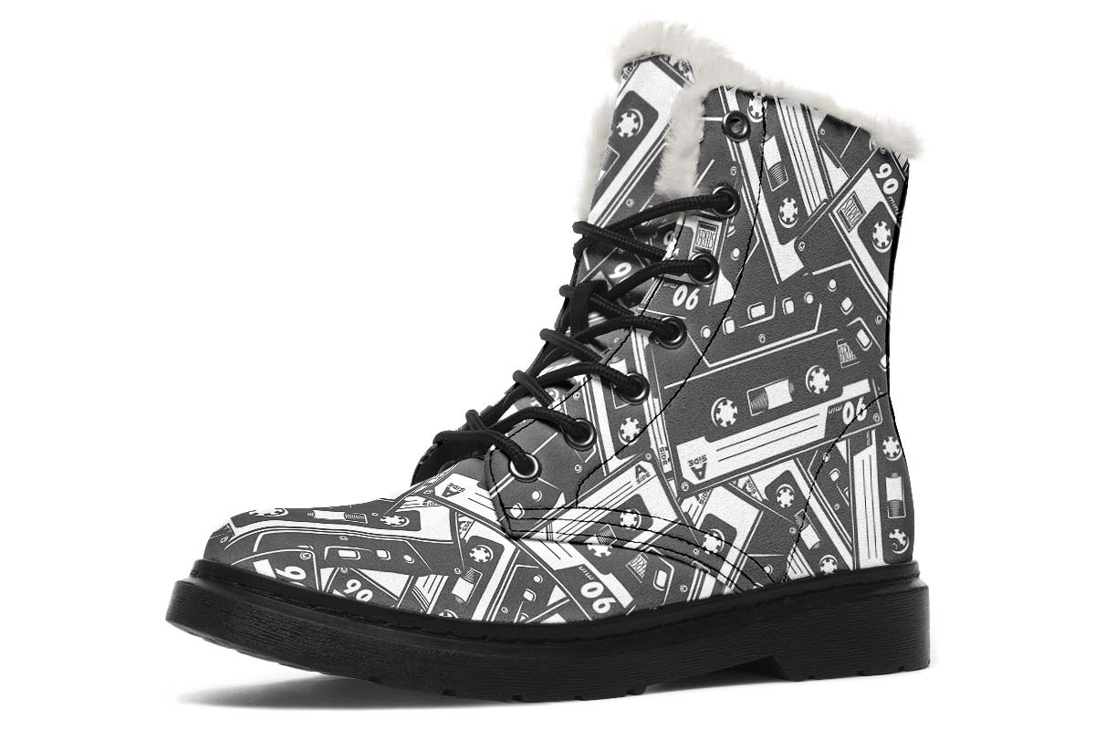 Cassette Tape Winter Boots