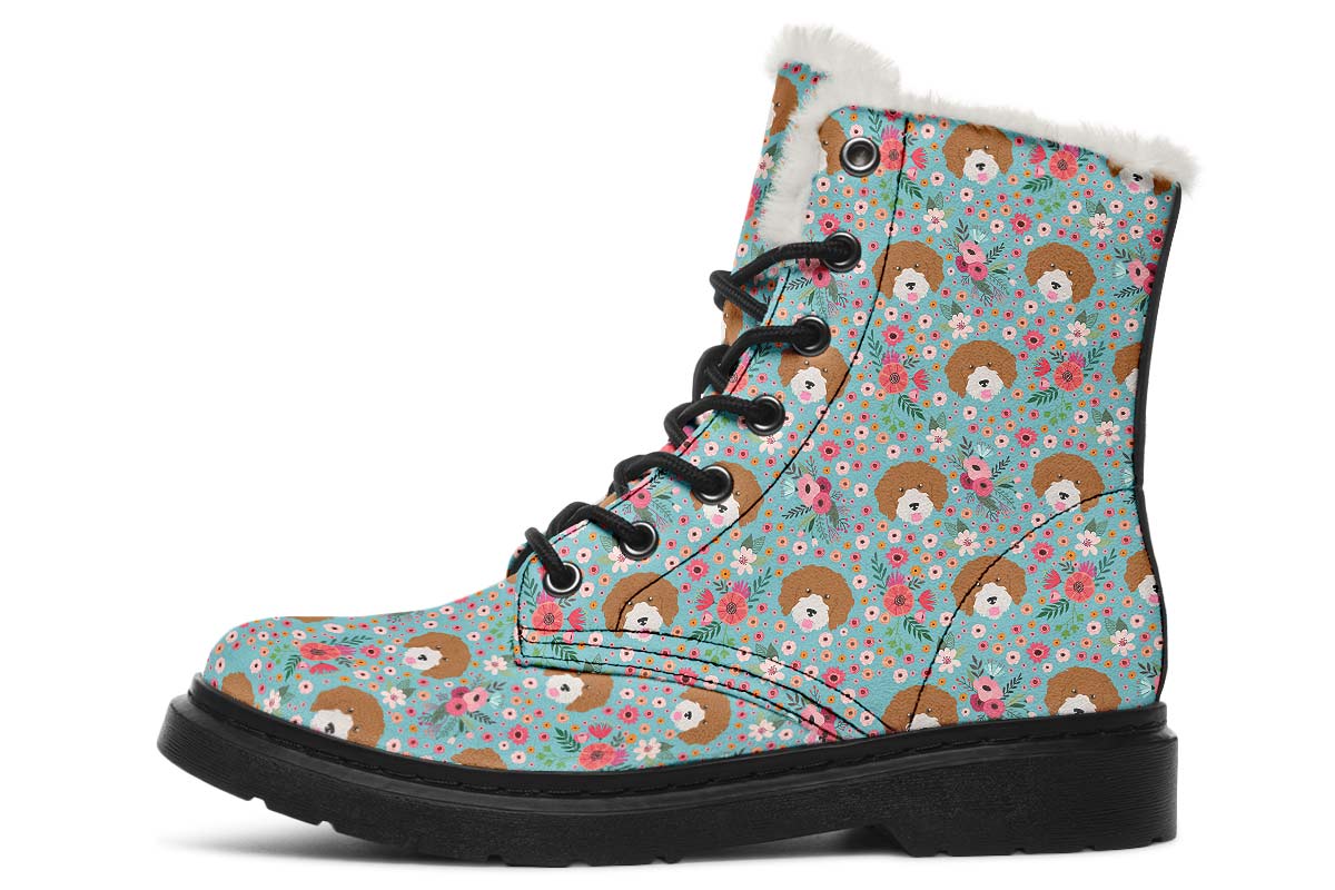 Cavoodle Flower Winter Boots