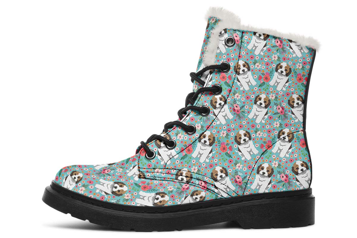 Cockapoo Flower Winter Boots