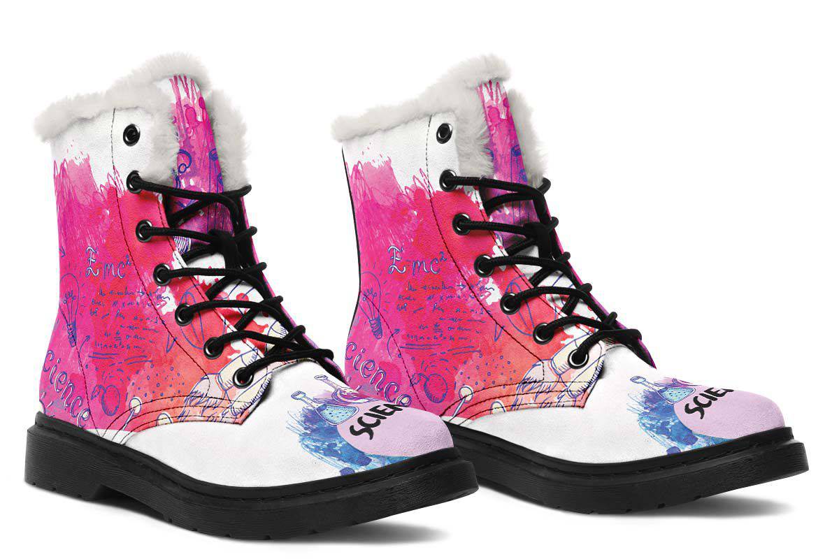 Doodle Style Science Winter Boots