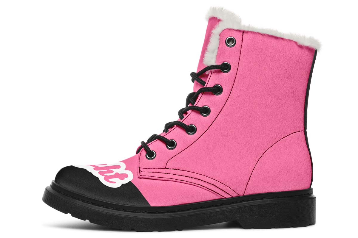 Fight Breast Cancer Winter Boots