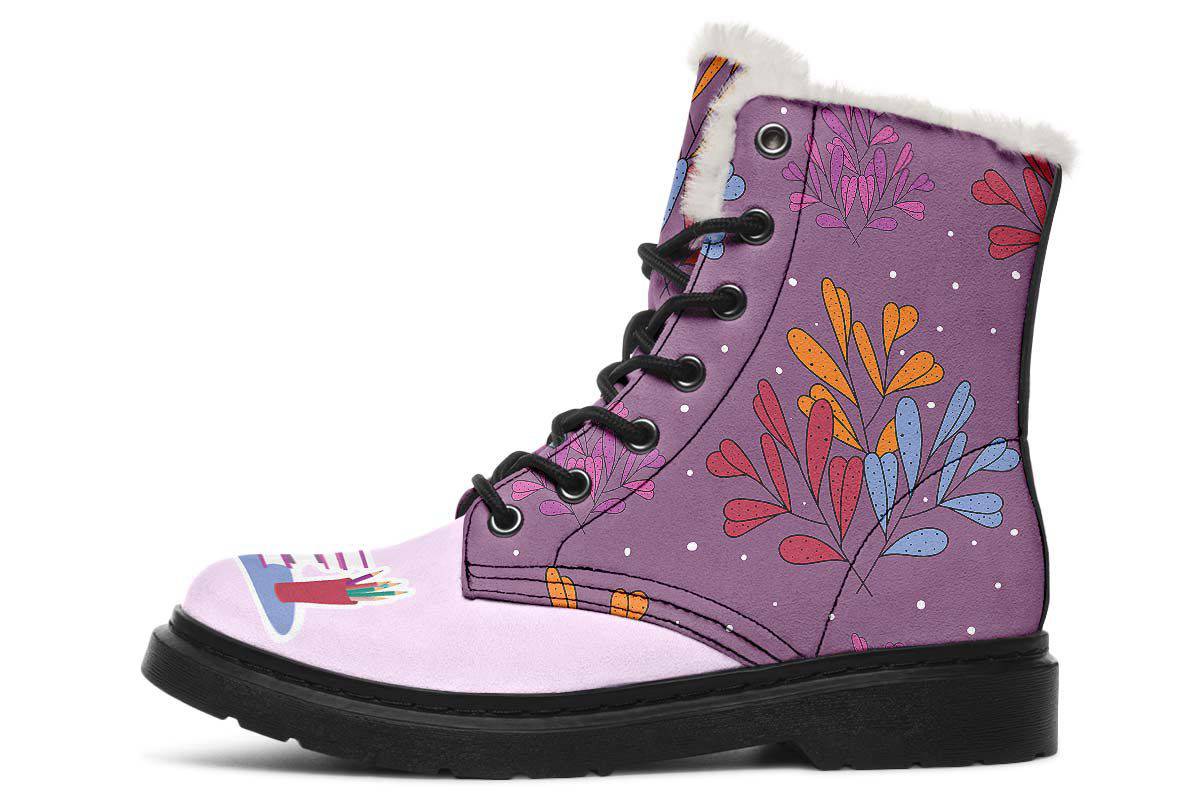 Floral Knowledge Winter Boots