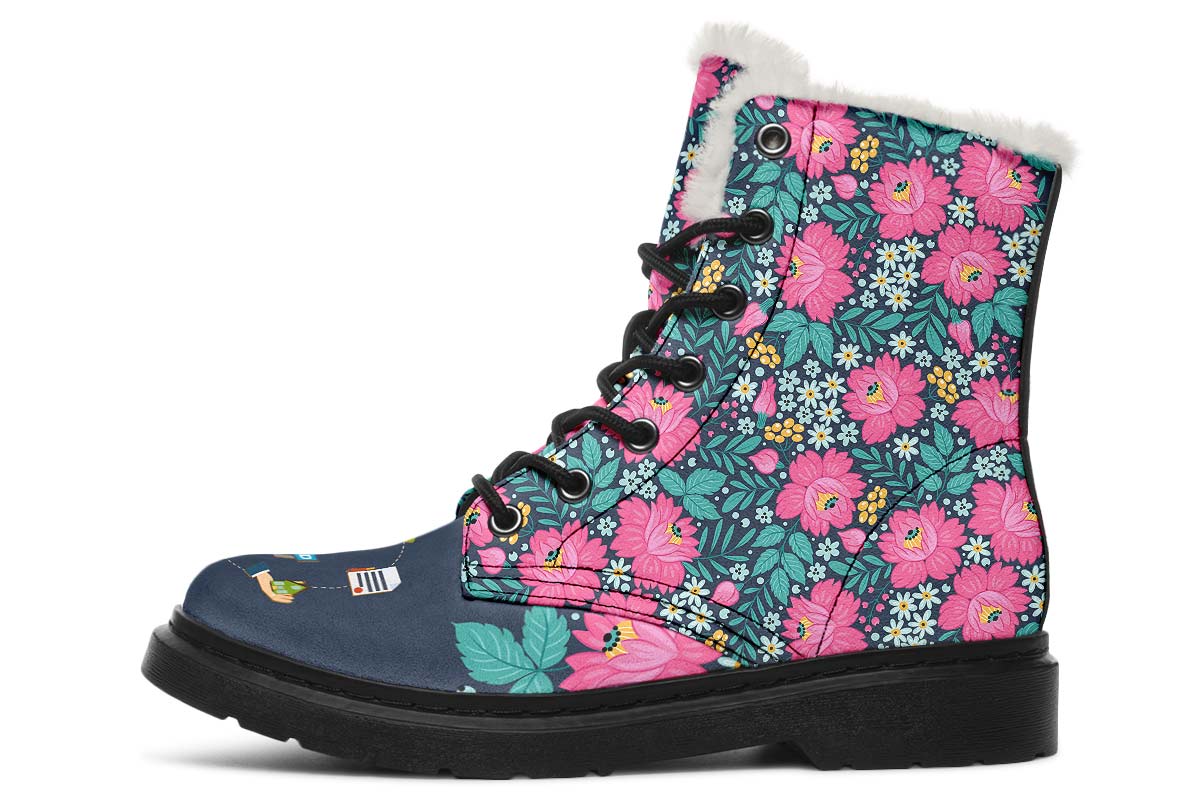 Floral Real Estate Winter Boots