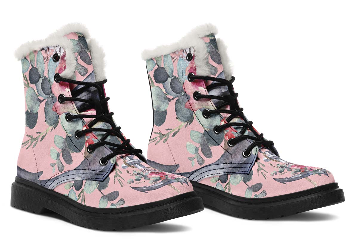 Floral Sailor Winter Boots