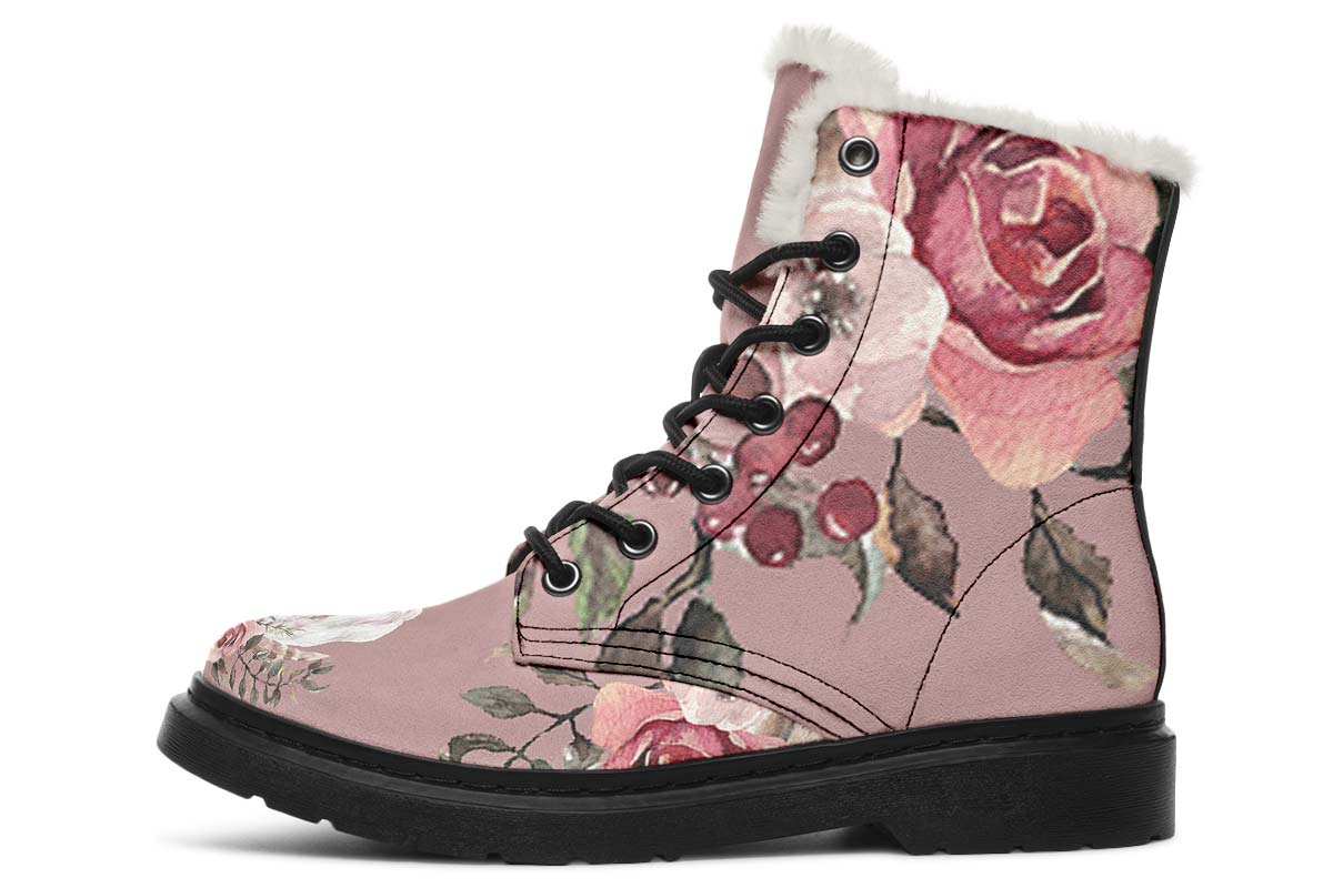 Floral Unicorn Winter Boots