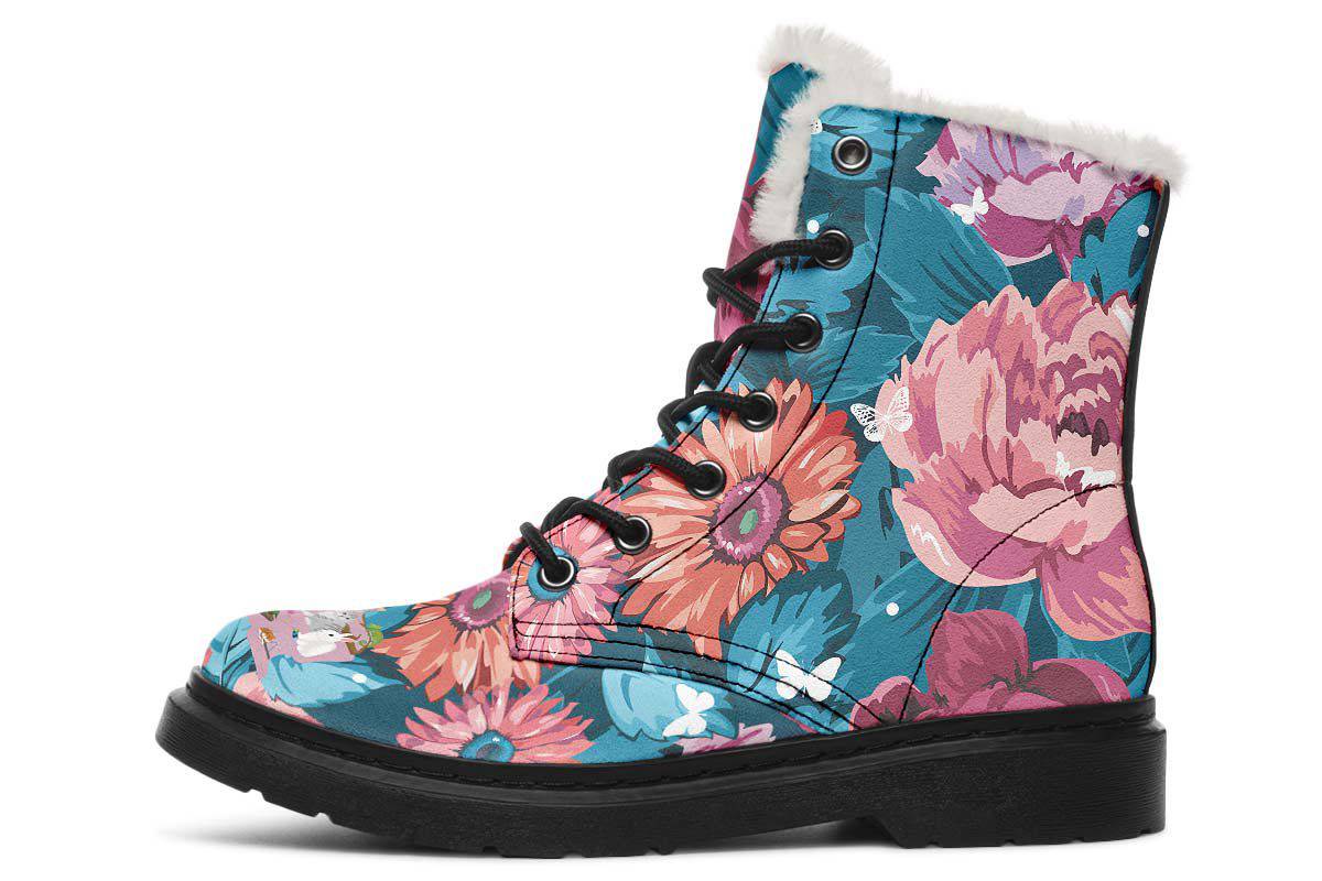 Floral Veterinarian Winter Boots