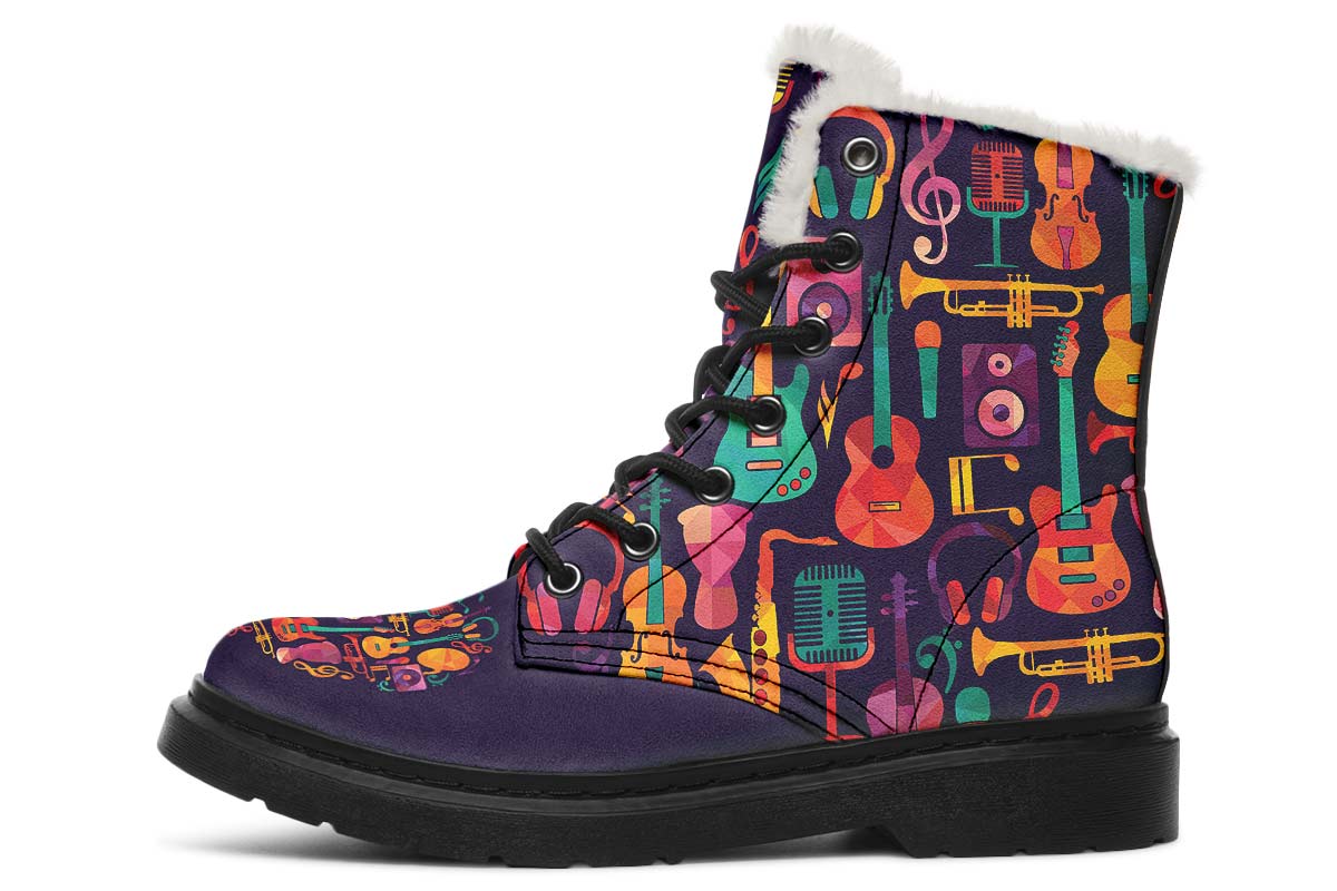 Geometric Music Winter Boots