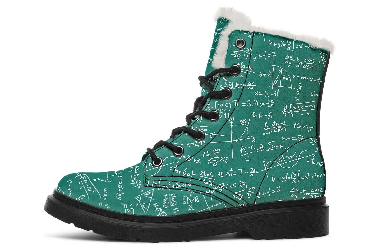 Math Formula Winter Boots