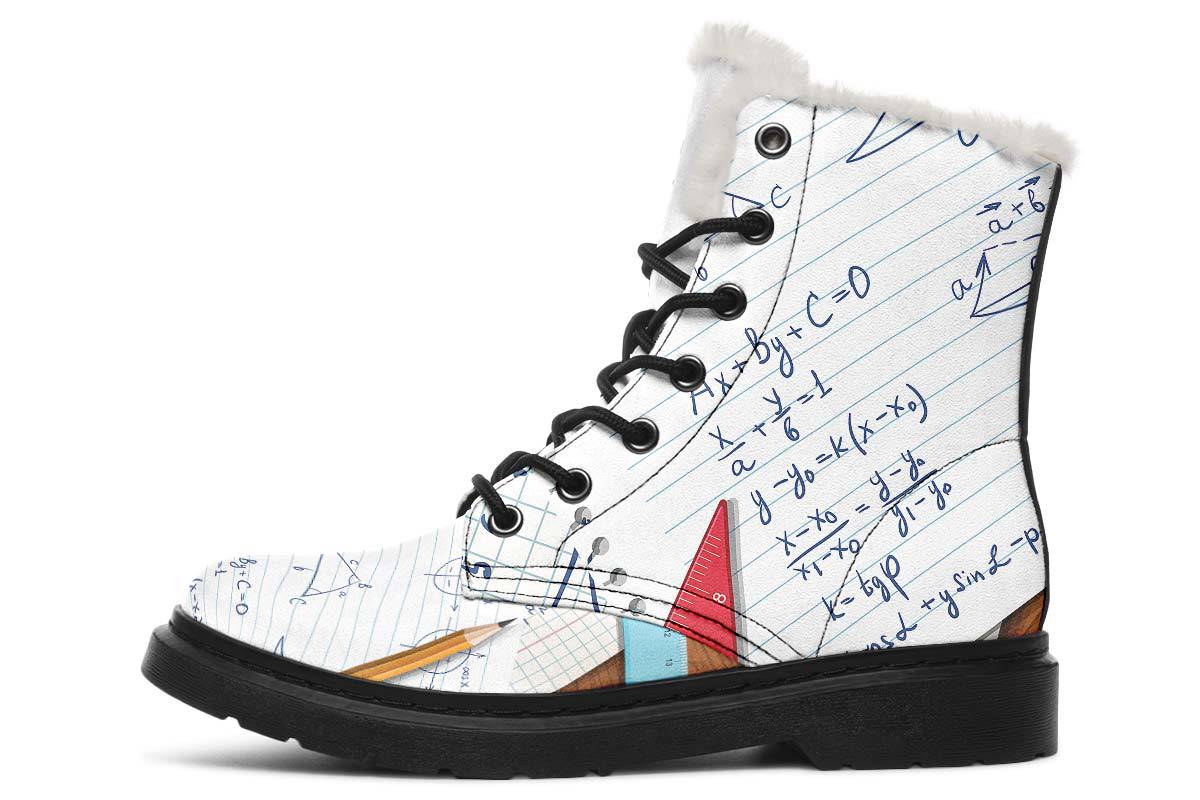 Math Notes Winter Boots