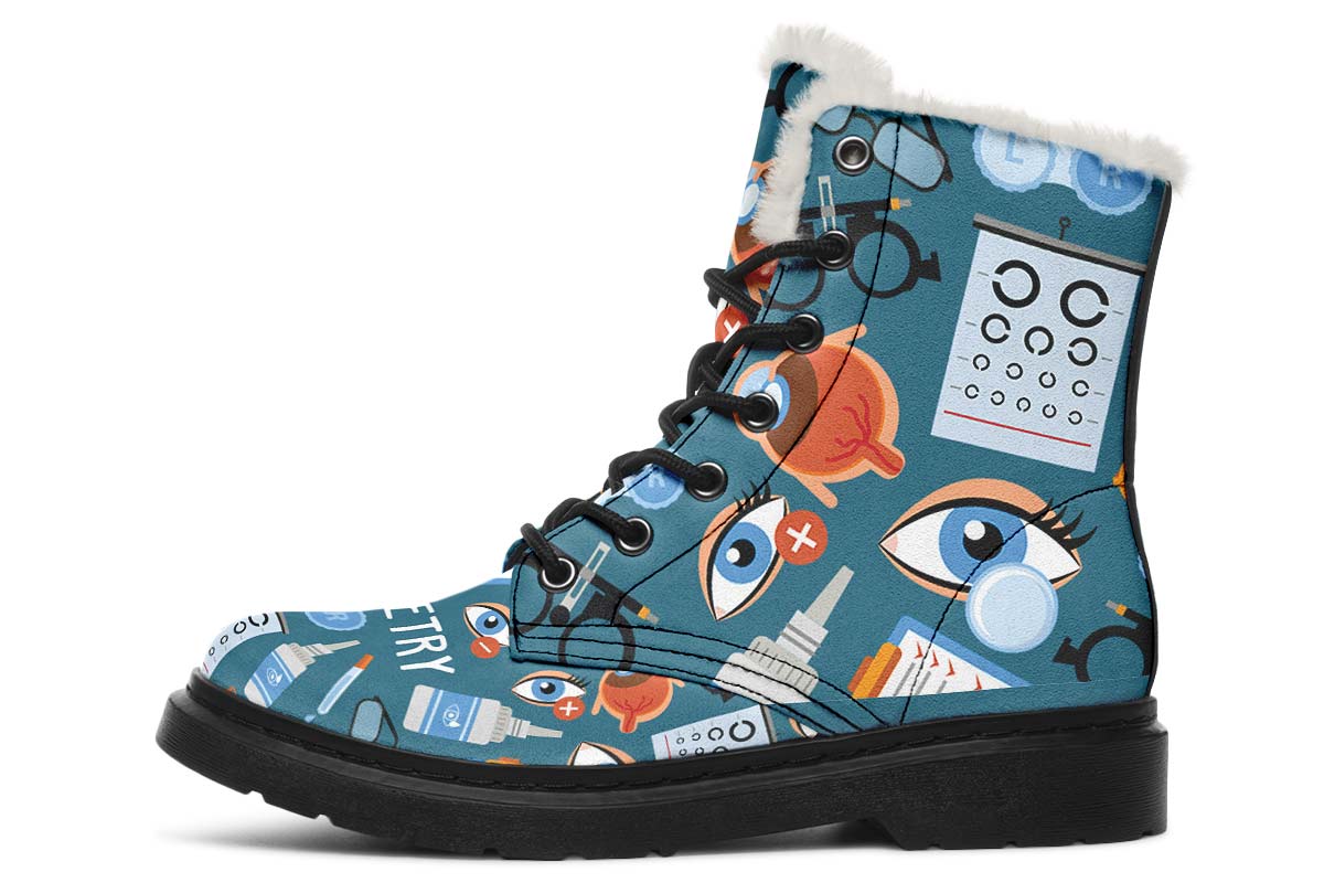 Optometry Themed Winter Boots
