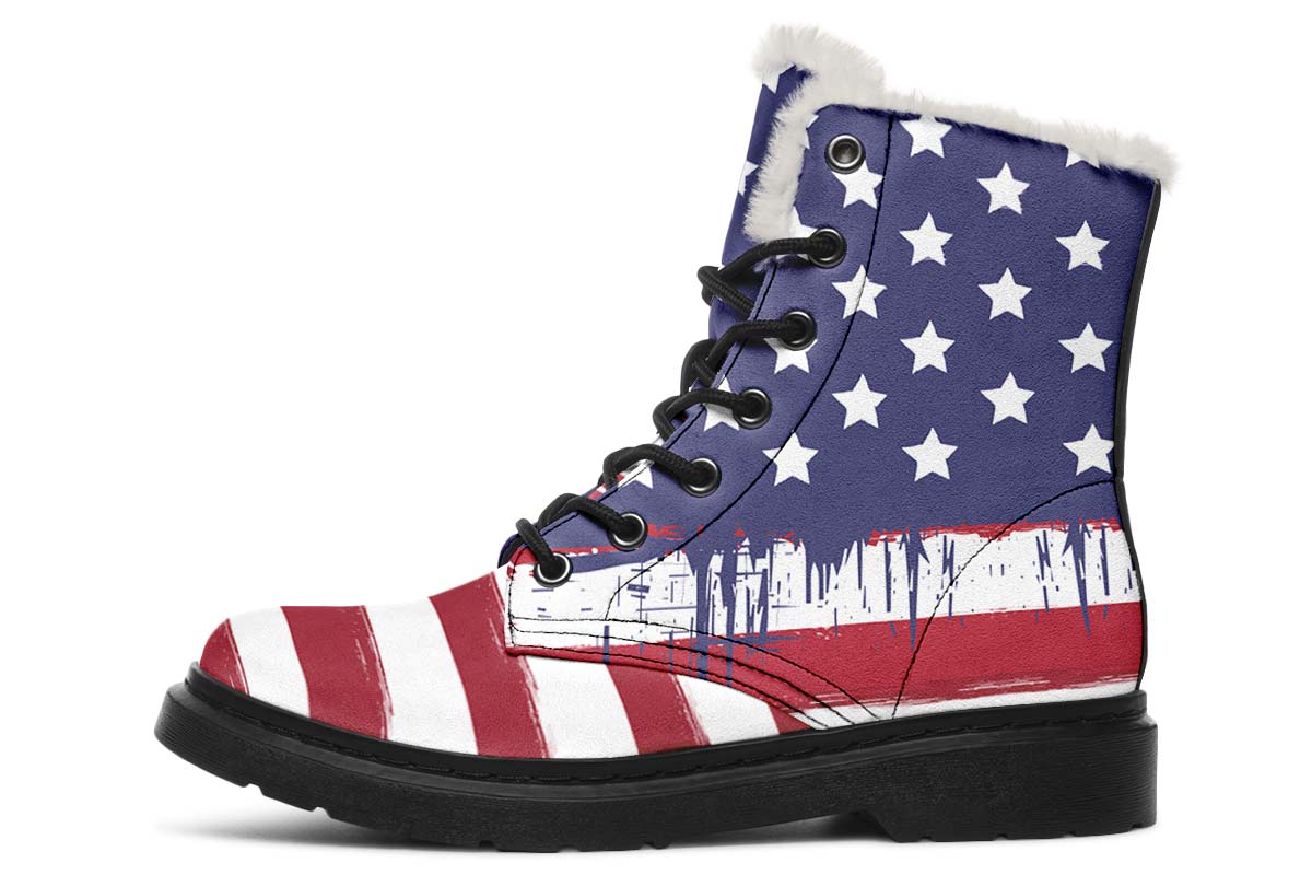 Patriotic Winter Boots