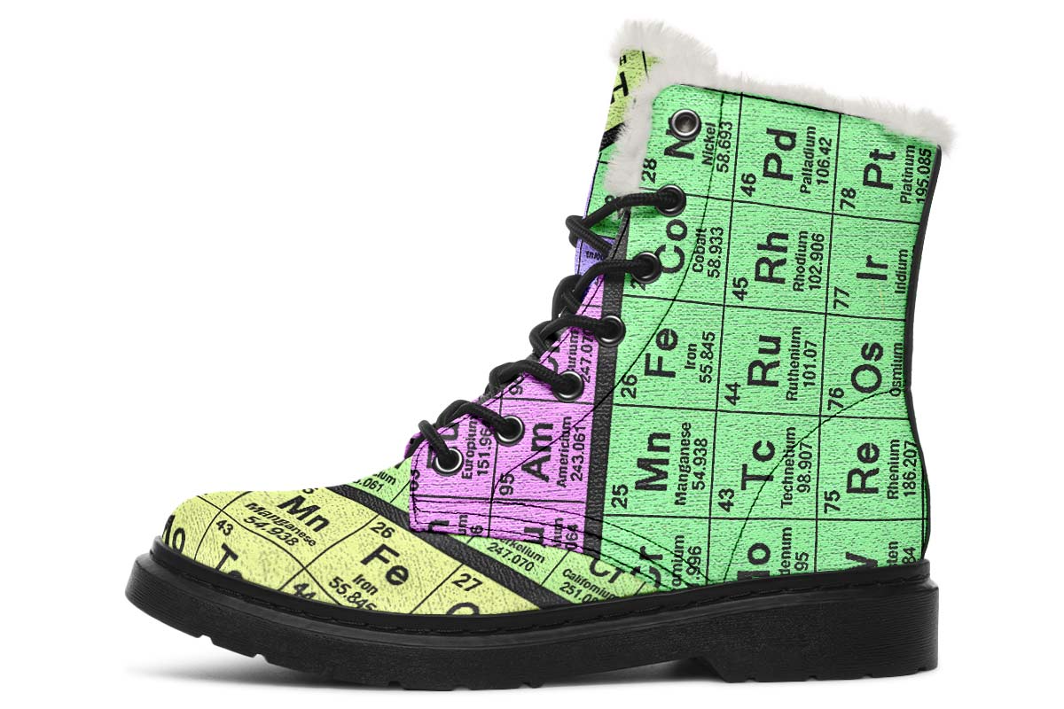 Periodic Table Winter Boots