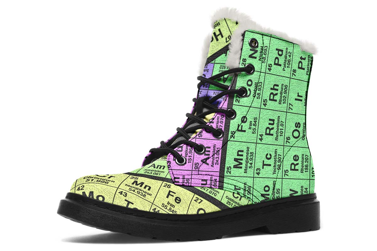 Periodic Table Winter Boots