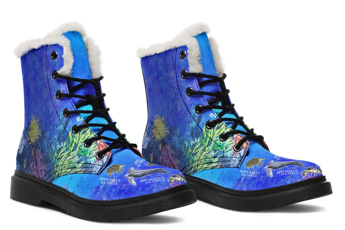 Sea Turtle Diagram Winter Boots