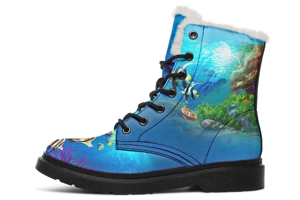 Tropical Ocean Winter Boots