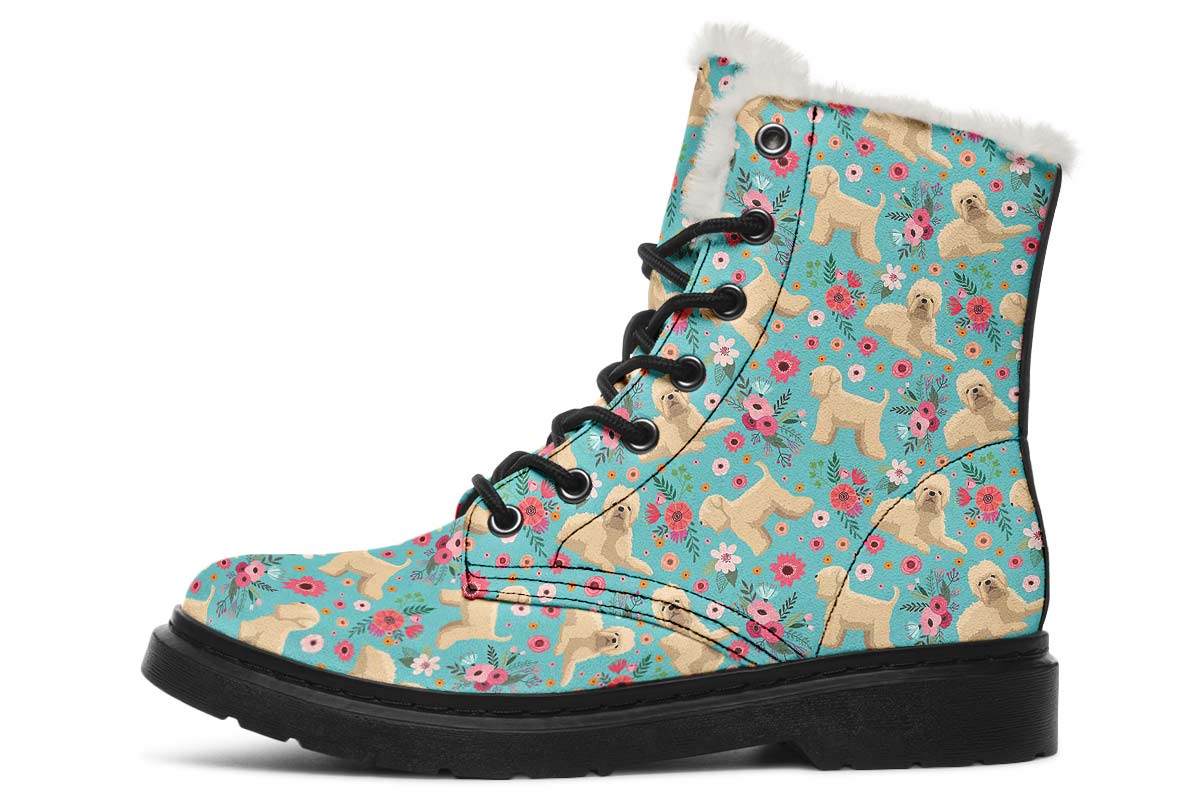 Wheaten Terrier Flower Winter Boots