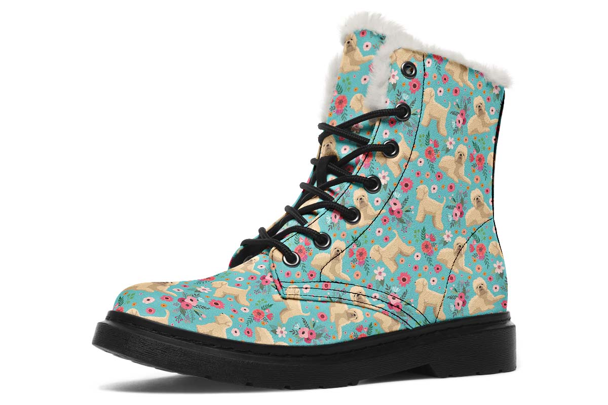 Wheaten Terrier Flower Winter Boots