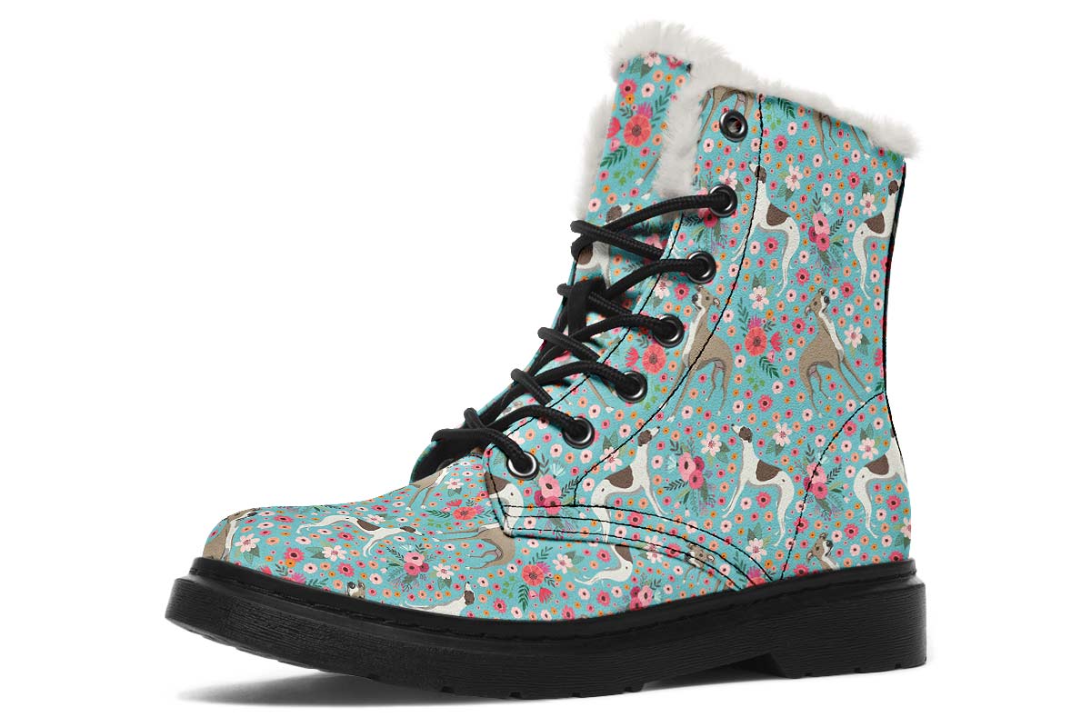 Whippet Flower Winter Boots