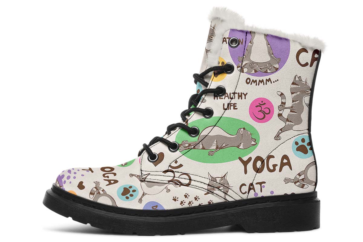 Yoga Cat Winter Boots