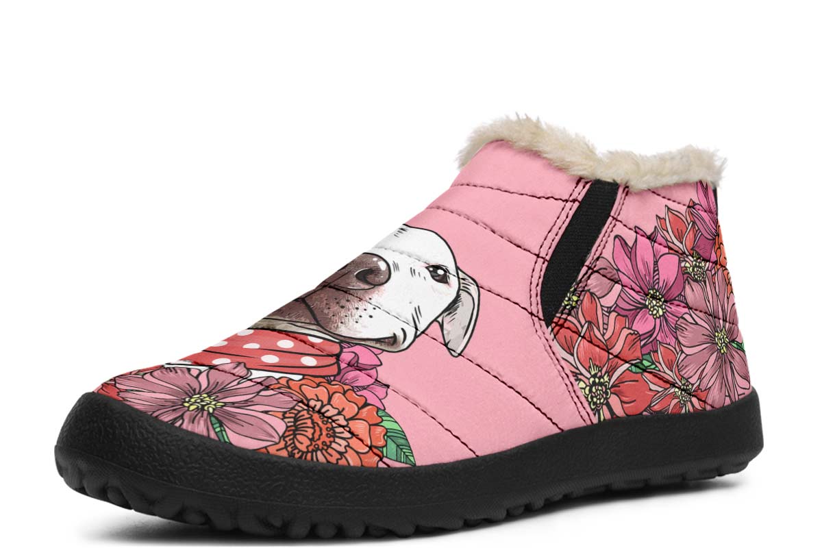 Illustrated Pit Bull Winter Sneakers