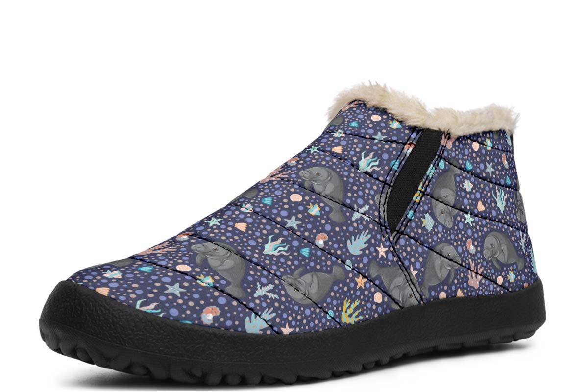 Manatee Party Winter Sneakers