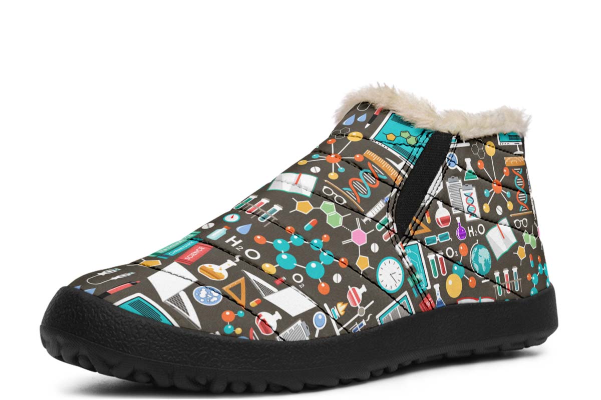 Science Pattern Winter Sneakers