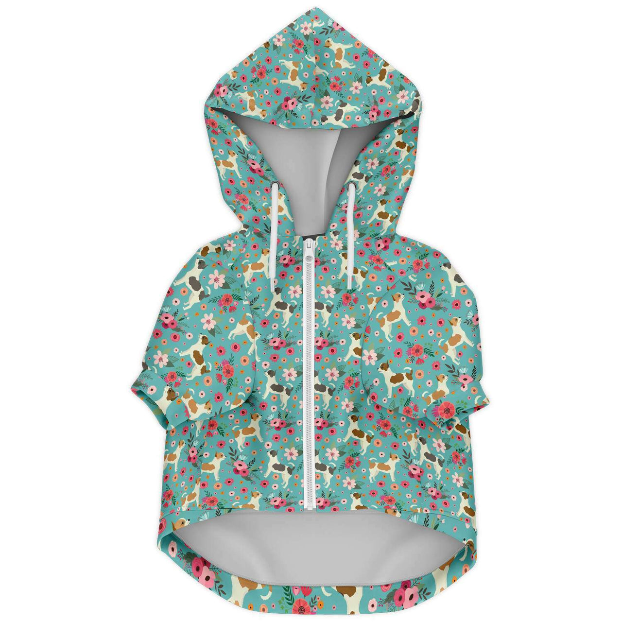 Chihuahua Flower Athletic Dog Zip Up