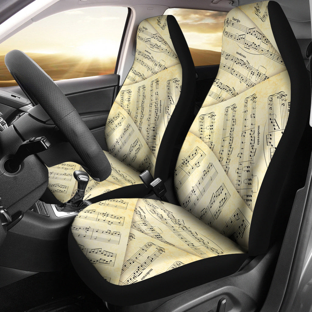 Sheet Music Car Seat Covers