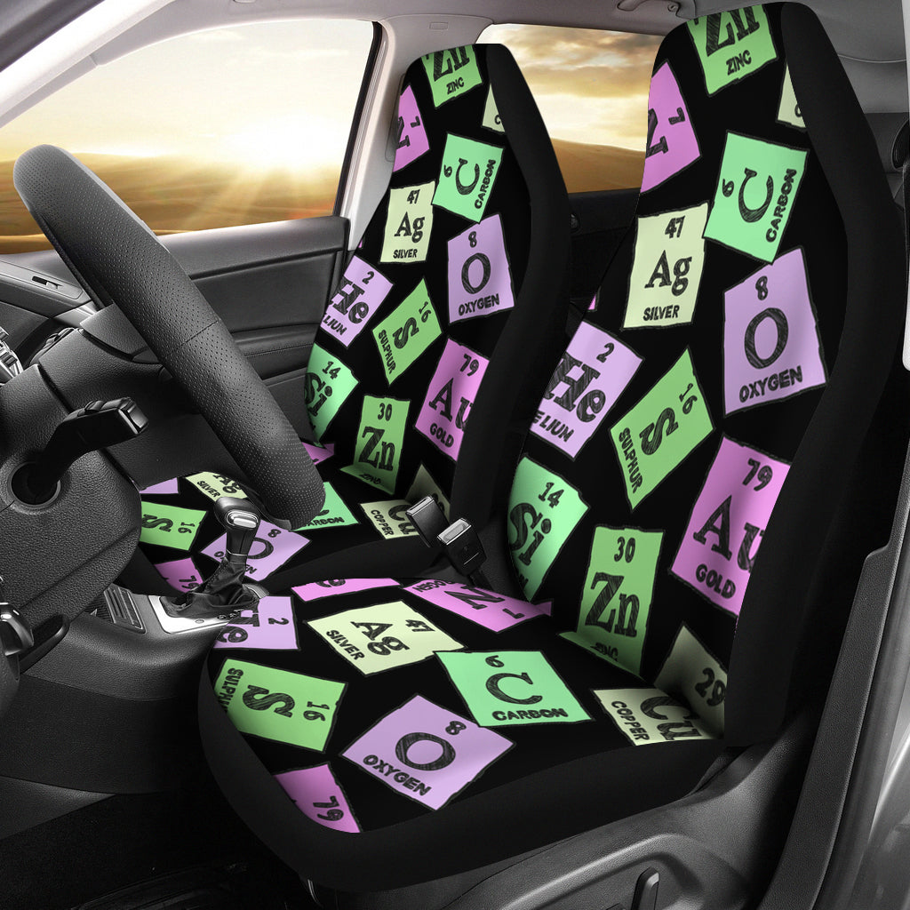 Periodic Table Pattern Car Seat Covers
