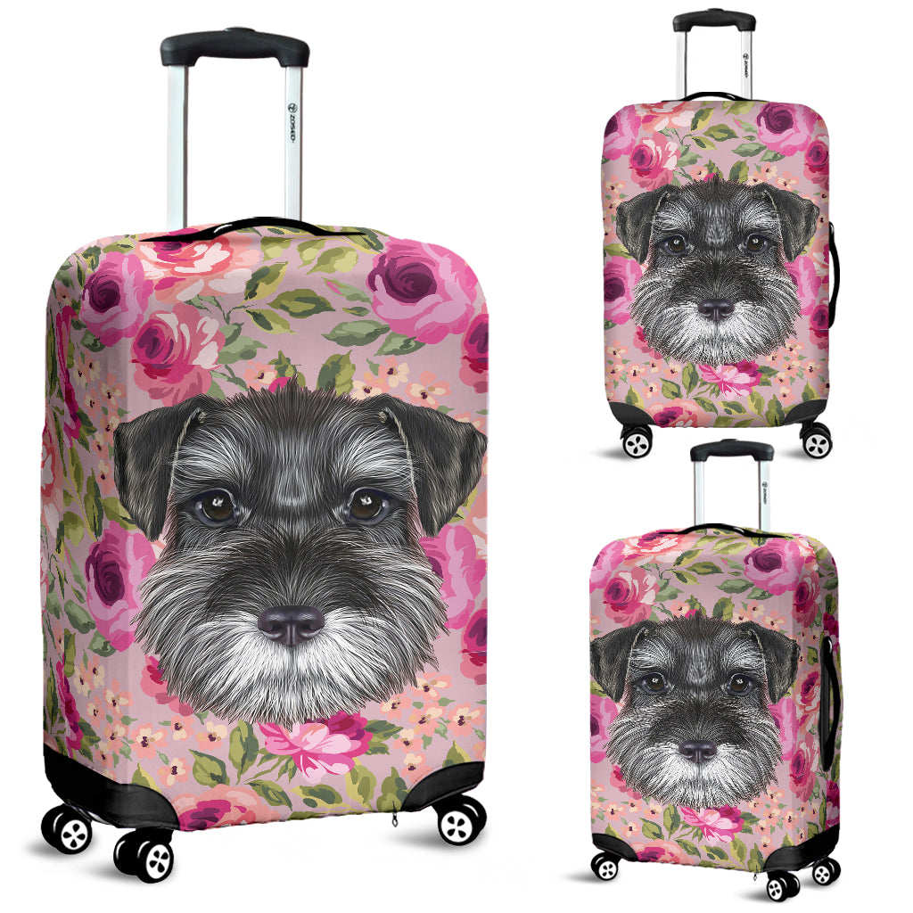 Schnauzer Puppy Luggage Cover