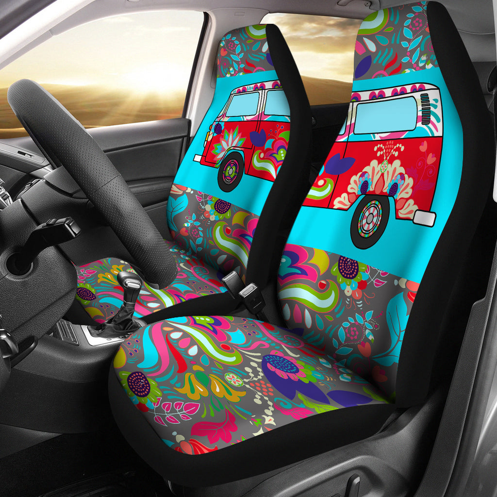 Ornate Hippie Van Car Seat Covers