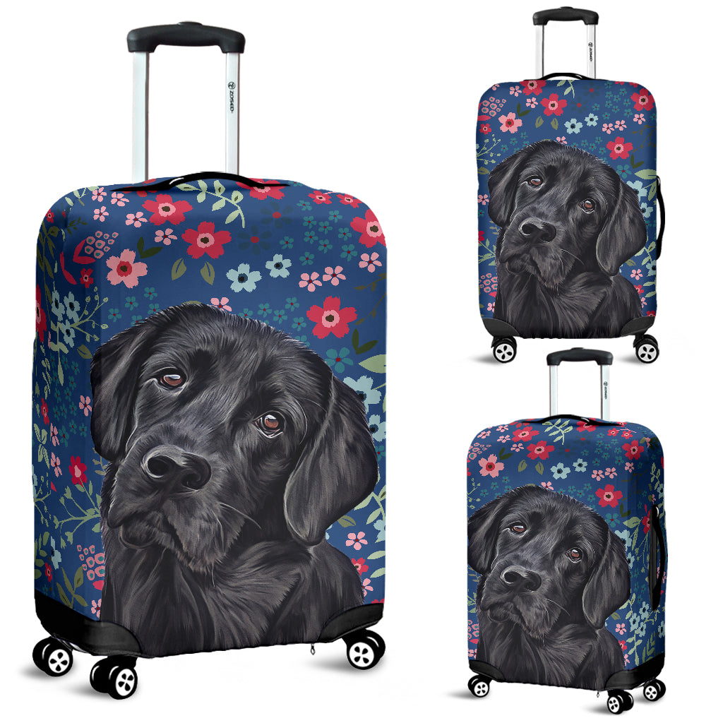 Black Lab Sweetheart Luggage Cover