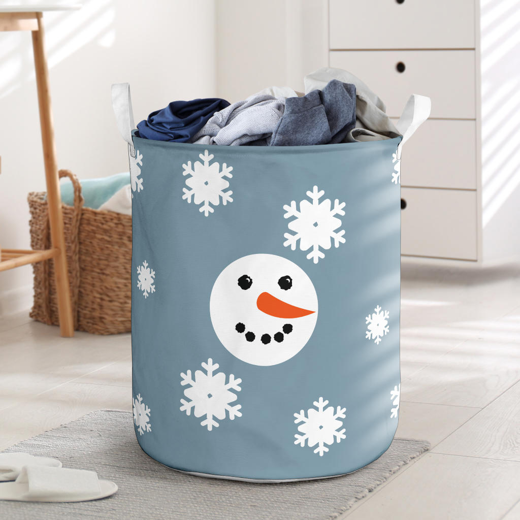 Snowman Christmas Laundry Basket