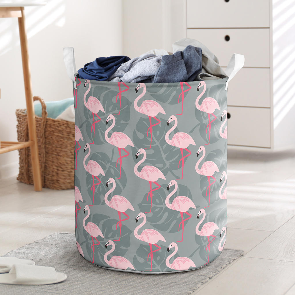 Fancy Flamingo Laundry Basket