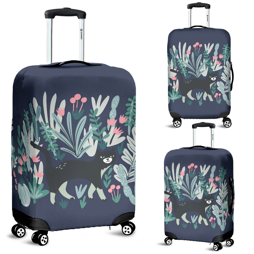 Plants & Cats Luggage Cover