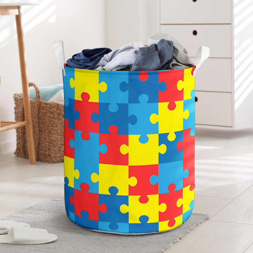 Autism Awareness Laundry Basket