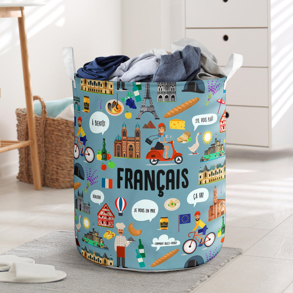French Language Laundry Basket