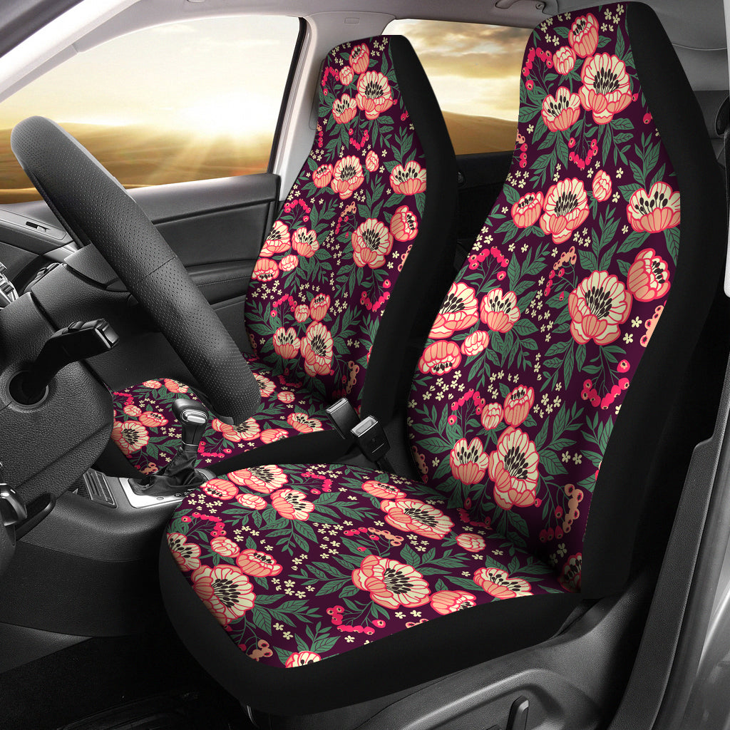 Cute Peony Car Seat Covers