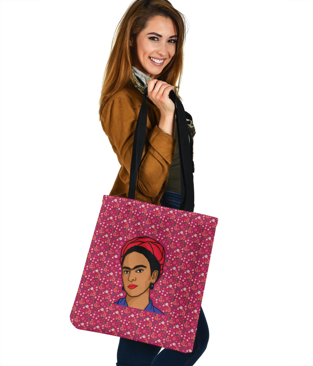 Floral Frida Cloth Tote Bag