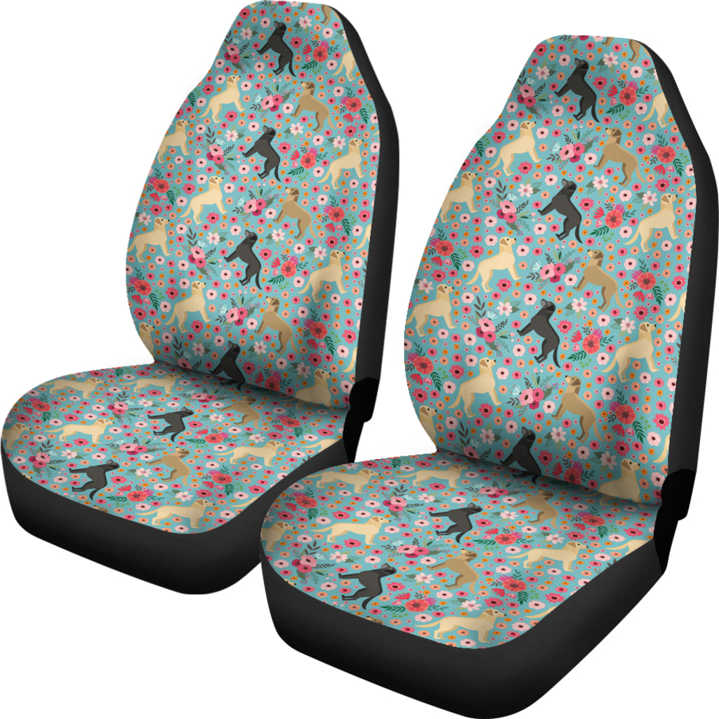Labrador Retriever Flower Car Seat Covers