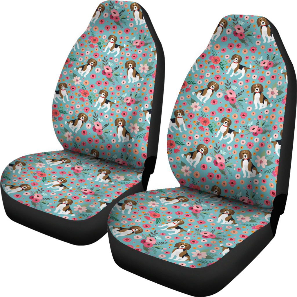 Beagle Flower Car Seat Covers