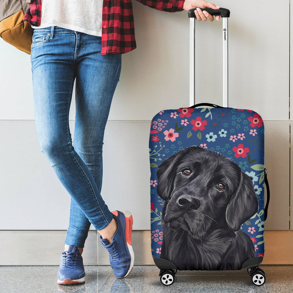 Black Lab Sweetheart Luggage Cover