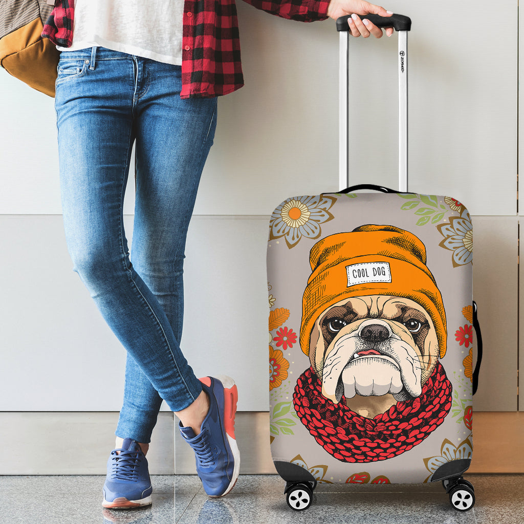 Cool Bulldog Luggage Cover