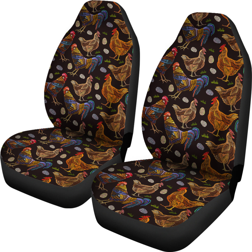 Chicken Family Car Seat Covers