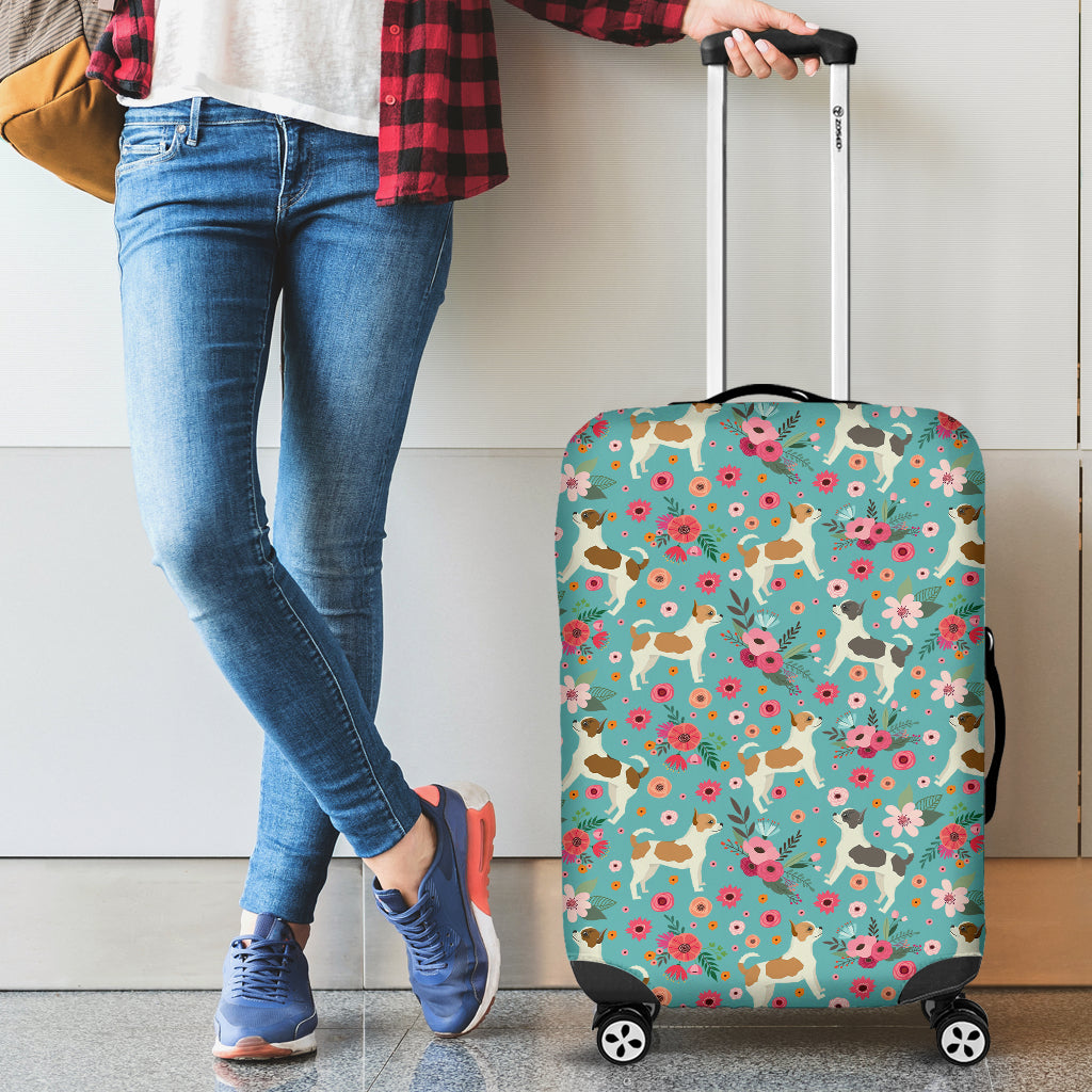 Chihuahua Flower Luggage Cover