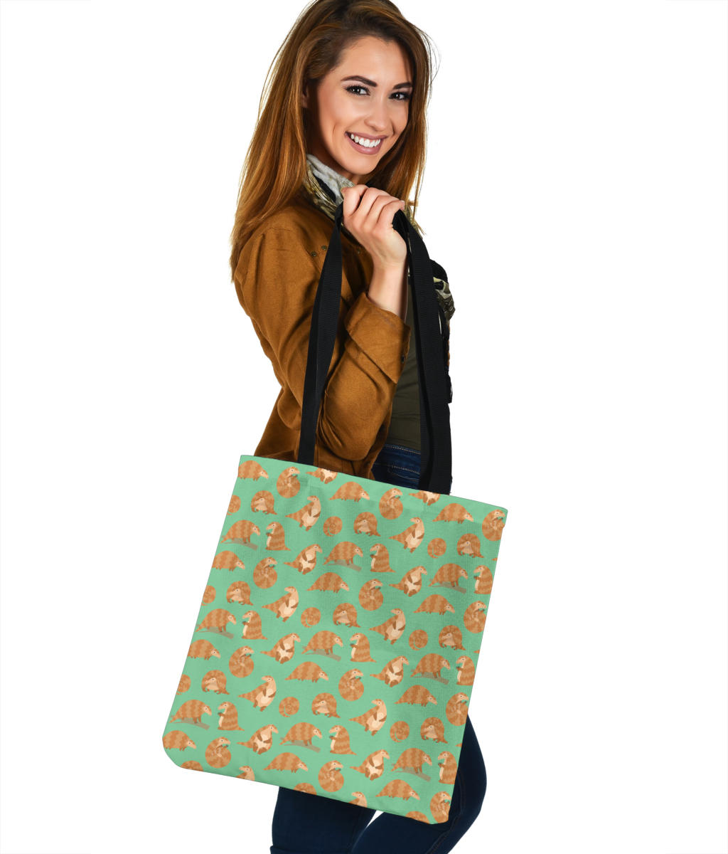 Cute Pangolin Pattern Cloth Tote Bag